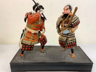 JAPAN TRADITIONAL VINTAGE JAPANESE SAMURAI WARRIORS DOLLS