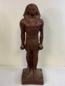 LARGE EGYPTIAN PHARAOH STATUE