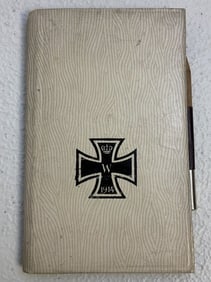 IMPERIAL GERMANY WWI 1914 IRON CROSS PERSONAL WRITING BOOK