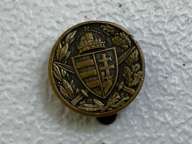 HUNGARIAN WWI LAPEL PIN FOR COMBATANTS
