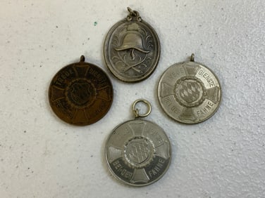 GERMANY LOT OF FIREMEN LONG SERVICE MEDALS