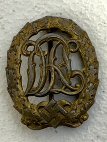 GERMANY THIRD REICH DRL SPORT BADGE IN GOLD