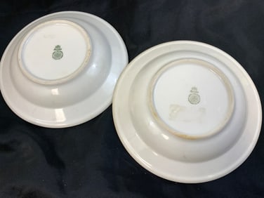 GERMANY THIRD REICH ROSENTHAL PORCELAIN SOUP BOWLS DAF GERMAN LABOR FRONT MARKED