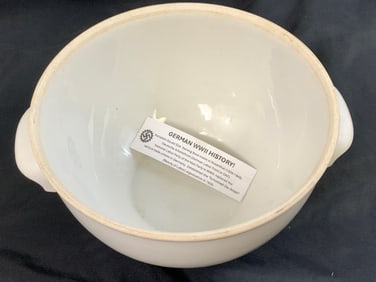 GERMANY THIRD REICH ROSENTHAL SQUAD SIZE SERVING BOWL DAF GERMAN LABOR FRONT MARKED