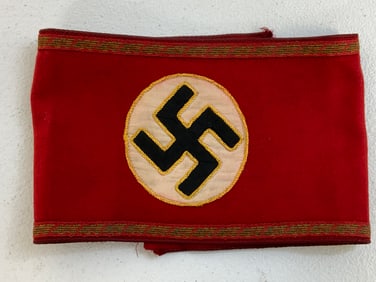 GERMANY THIRD REICH NSDAP NAZI PARTY LEADER ARMBAND GAU LEVEL
