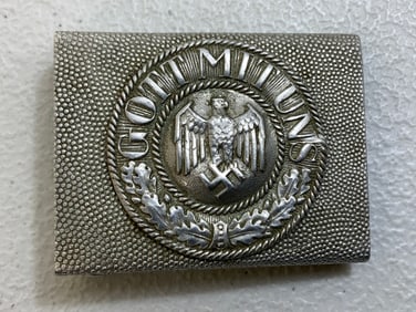 GERMANY THIRD REICH ARMY ALUMINUM BELT BUCKLE