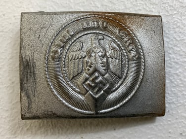 GERMANY THIRD REICH HJ HITLER YOUTH STEEL BELT BUCKLE