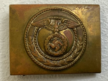 GERMANY THIRD REICH SA BRASS BELT BUCKLE