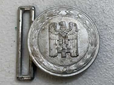 WWII GERMAN RED CROSS OFFICER ALUMINUM BELLT BUCKLE