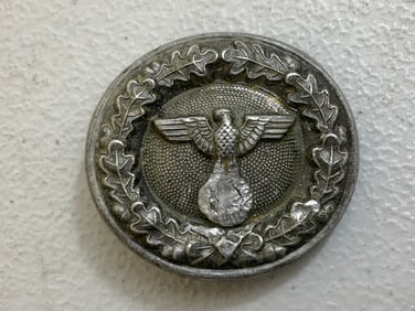 WWII GERMAN FORESTRY OFFICER ALUMINUM BELLT BUCKLE