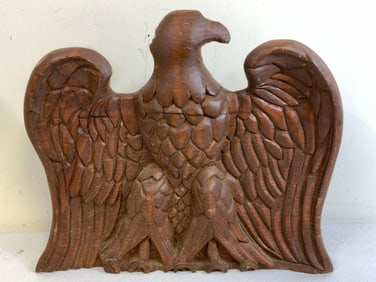 LARGE ANTIQUE WOOD CARVED AMERICAN EAGLE