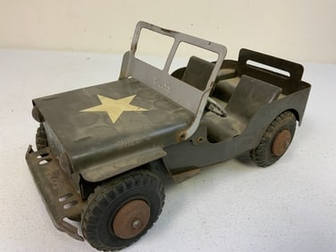 VINTAGE MARX MAR TOYS JEEP WILLYS METAL MODEL