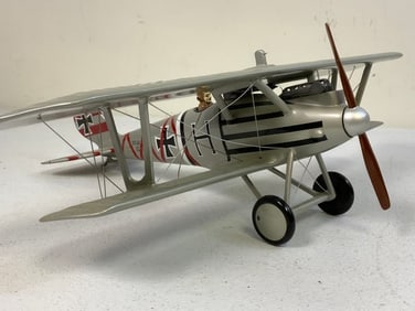 WWI GERMAN PLANE LARGE DISPLAY MODEL