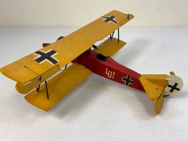 WWI GERMAN PLANE LARGE DISPLAY MODEL