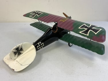 WWI GERMAN PLANE LARGE DISPLAY MODEL