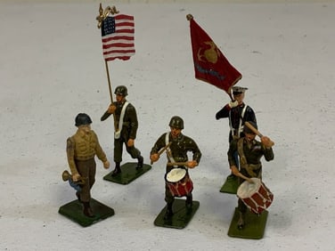 LOT OF PAINTED LEAD TOY SOLDIERS - USA