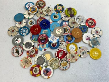 VINTAGE CASINO GAMBLING CHIPS
