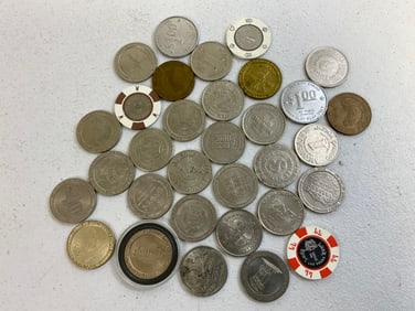VINTAGE CASINO GAMBLING TOKENS