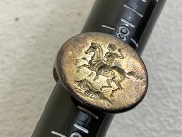 ANTIQUE WAX SEAL SILVER RING