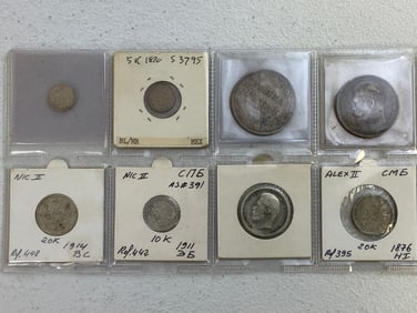 IMPERIAL RUSSIA LOT OF SILVER COINS ROUBLES