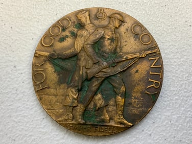 USA 1922 AMERICAN LEGION SCHOOL AWARD LARGE BRONZE MEDAL