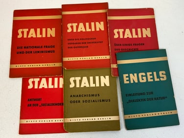 EAST GERMANY COMMUNIST BOOKS STALIN , ENGELS
