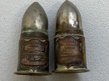 DECORATIVE ANTIQUE OLD ORCHARD MAINE BULLETS