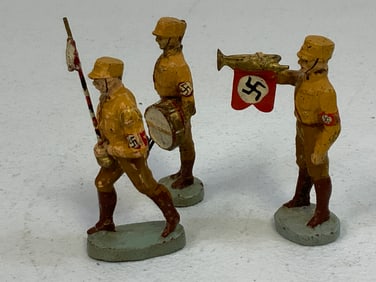 GERMAN NAZI PERIOD LINEOL / ELASTOLIN TOY SOLDIERS SA BAND