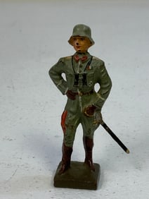 GERMAN NAZI PERIOD LINEOL / ELASTOLIN TOY SOLDIER ARMY GENERAL