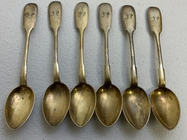 ANTIQUE IMPERIAL RUSSIAN 84 SILVER GEORGIAN SPOONS