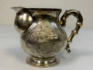 VINTAGE ASIAN SILVER VASE VIETNAM HALLMARKED