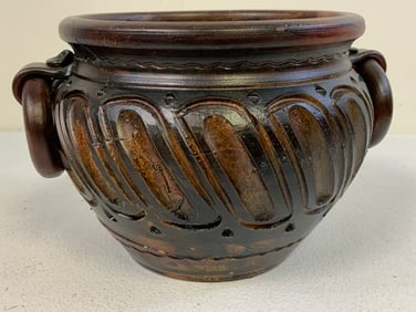 NATIVE AMERICAN SOUTHWEST USA PUEBLO EXCAVATED AND RESTORED CLAY POT