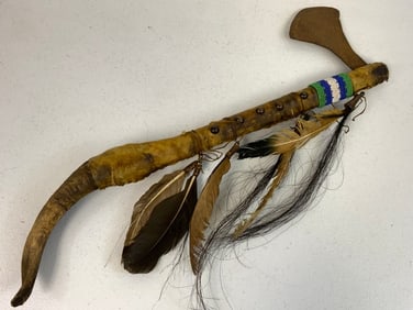 NATIVE AMERICAN ANTIQUE WAR AXE TOMAGAWK