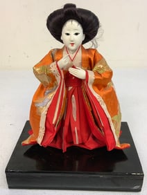 JAPAN TRADITIONAL JAPANESE DOLL WITH STAND