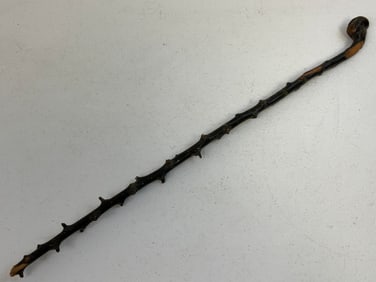 ANTIQUE GERMAN BLACK FOREST STYLE SWAGGER STICK