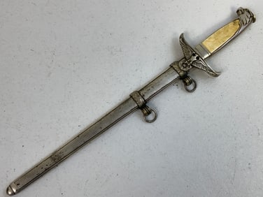 WWII GERMAN DIPLOMATIC GOVERNMENT OFFICIAL DAGGER BY ALCOSO DAMASCUS BLADE