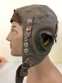 WWII NAMED U.S. ARMY AIR FORCES FLYING LEATHER HELMET