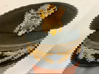 USA ARMY HIGH RANKING OFFICER VISOR CAP