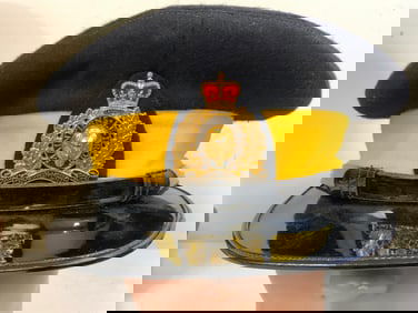 CANADA VINTAGE ROYAL CANADIAN MOUNTED POLICE VISOR HAT