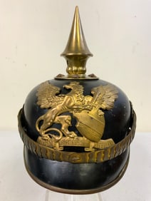 IMPERIAL GERMAN BADEN OFFICER PICKELHAUBE SPIKE HELMET