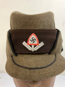 GERMANY THIRD REICH RAD LABOR SERVICE EM/NCO ROBIN HOOD STYLE HAT