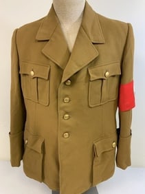 GERMANY THIRD REICH NSDAP NAZI PARTY LEADER BROWN UNIFORM TUNIC