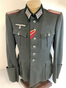 WWII GERMAN ARMY PANZER OFFICER UNIFORM TUNIC