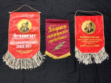 USSR SOCIALIST PENNANTS
