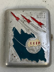 USSR SPACE EXPLORATION SOYUZ PROGRAM CIGARRETTE CASE