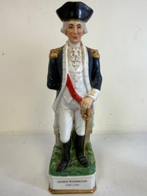 VINTAGE GEORGE WASHINGTON PORCELAIN FIGURINE BOTTLE