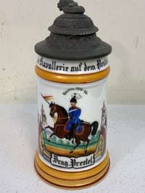 ANTIQUE IMPERIAL GERMANY BADEN LEIB DRAGOON REGIMENT STEIN