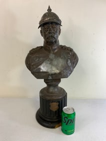 IMPERIAL GERMAN 1899 OTTO VON BISMARK BUST STATUE - AGRICULTURAL AWARD