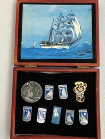 USSR 1980 OLYMPICS TALIN ESTONIA REGATA SET OF PINS
