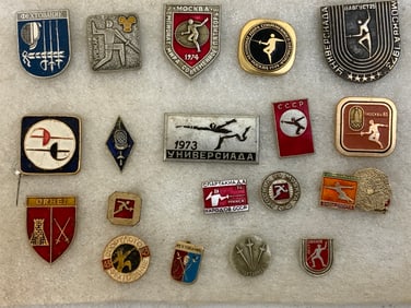 USSR FENCING BADGES PINS